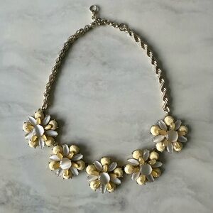 Banana Republic Gold and Yellow Statement Necklace